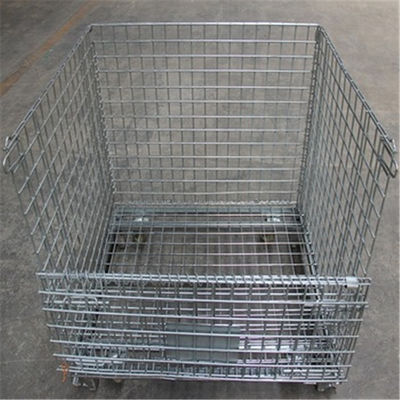 1500kg Loading Capacity SS Filter Mesh  Wire Mesh Cages Can Folding And Moving