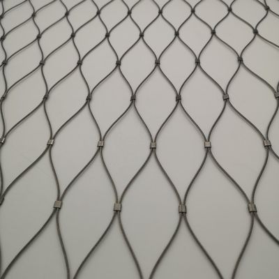 Diamond Shape 8mm Metal Wire Mesh Panel Screen For decoration