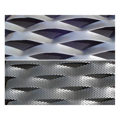 High Security Aluminium Diamond Perforated Expanded Aluminium Mesh